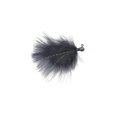 Voodoo Custom Tackle Marabou Jig Black 1/32oz
