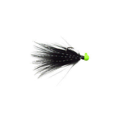 Voodoo Custom Tackle Marabou Jig Green Chartreuse Black 1/64oz
