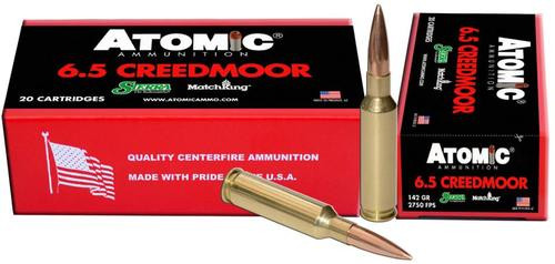 Atomic Match 6.5 Creedmoor 142 gr, MHP, 20rd Box