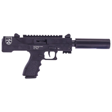 MasterPiece Arms 30DMGBLK Defender Top Cocking TB 9mm Luger Caliber with 4.50" Barrel, 17+1 Capacity, Overall Black Cerakote Finish, Black Aluminum Grip Right Hand Includes Polymer Case