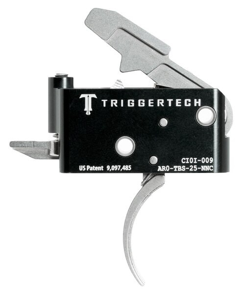 TriggerTech Adaptable Primary with Bolt Release AR-Platform Two Stage Traditional Curved 2.50-5.00 lbs