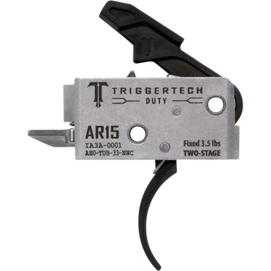 TriggerTech AH0TDB33NNC Duty Curved Trigger Two-Stage 3.50 lbs Draw Weight Fits AR-15