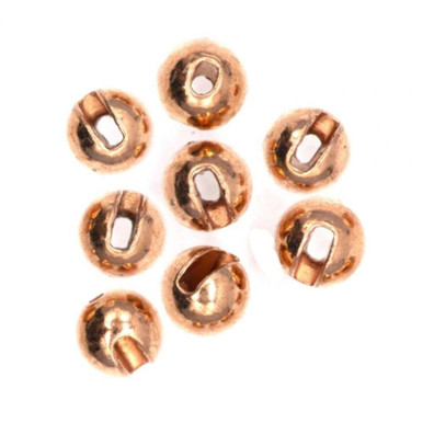 Semperfli Tungsten Slotted Beads 3.8mm (5/32 inch) Copper