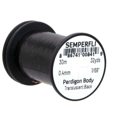 Semperfli Perdigon Body Transluscent Black Spool