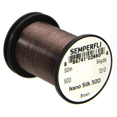 Semperfli Nano Silk 50D 12/0 Brown Spool