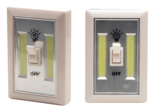 Cyclops Light Switch 200 Lumens AAA (3) White 2Pk