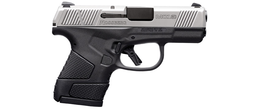 Mossberg MC1sc Subcompact 9mm 3.4″ Barrel Two-Tone Stainless Cross-Bolt Safety Semi-Automatic Pistol #89008