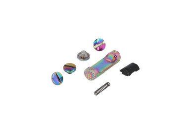 Sig Sauer P320-AXG MAGAZINE CATCH PARTS KIT, HIGH POLISH RAINBOW