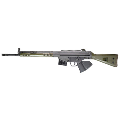 PTR 400 GIR *CA Compliant *Reconditioned 308 Win,7.62x51mm NATO 18" 10+1, Black Parkerized Reciever with Scope Mount, Green Synthetic Stock (Stock May Be Blemished), Black California Paddle Grip