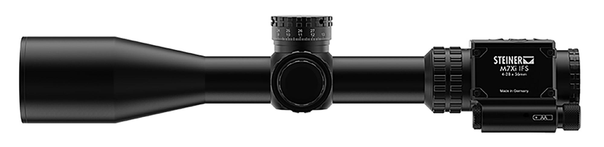 Steiner M7XI Rifle Scope 8719MSR2IFS, 4-28x, 56mm Obj, 34mm Tube, Matte Black, MSR2 Reticle