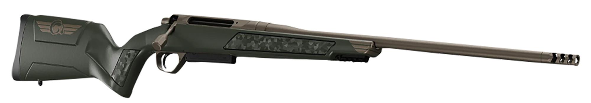 Christensen Arms Evoke Bolt Action Rifle 8011500100, 243 Win, 20" Threaded, Gray w/ Bronze Hybrid Hunter Stock, 4 Rds