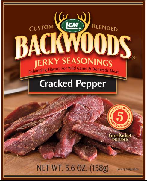 LEM Backwoods Cracked Pepper Jerky Seasoning 5.6oz. #9024