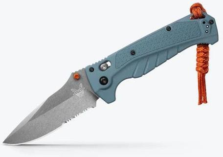 Benchmade Adira Folding Knife w/Partially Serrated CPM-MagnaCut Drop Point Blade (18060S)