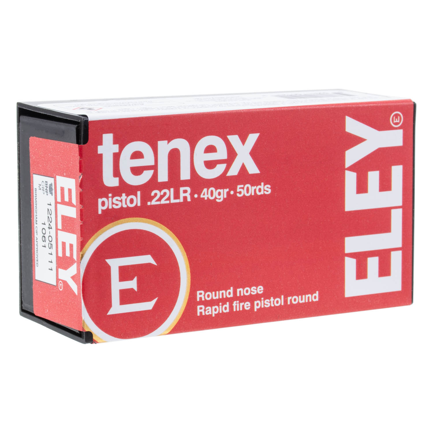 Eley Tenex Pistol .22LR 40gr. Ammunition, 50 Round Box