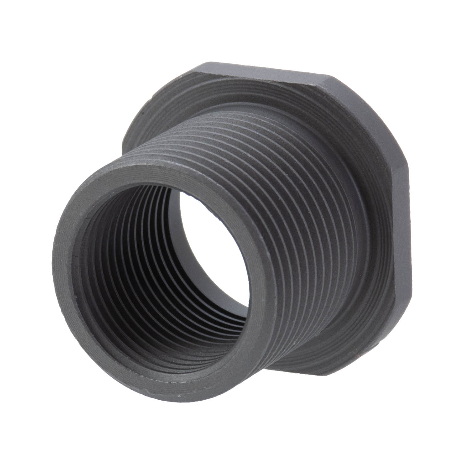 Precision Armament M4 Muzzle Thread Adaptor 1/2x28 to 5/8x24, Matte Stainless