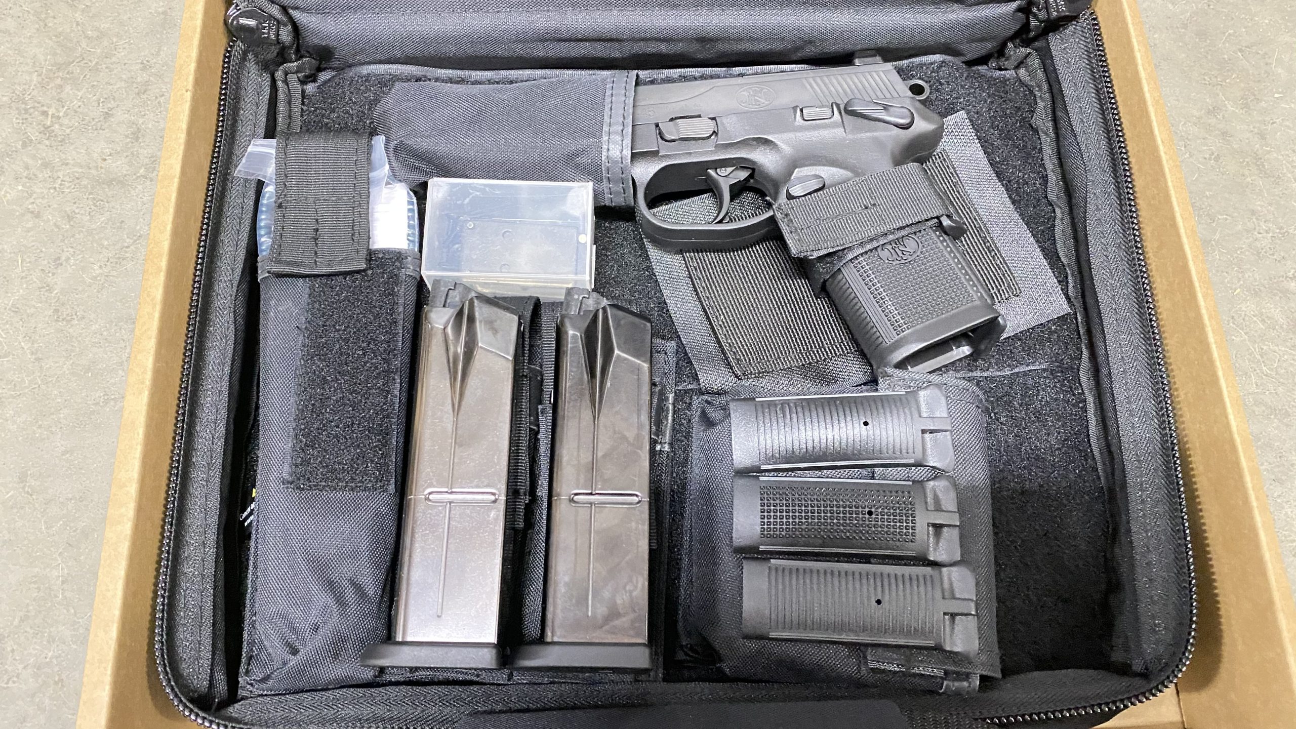 Used FN FNX 45 Tactical 45 Auto Black Night Sights 2-10 rd Mags