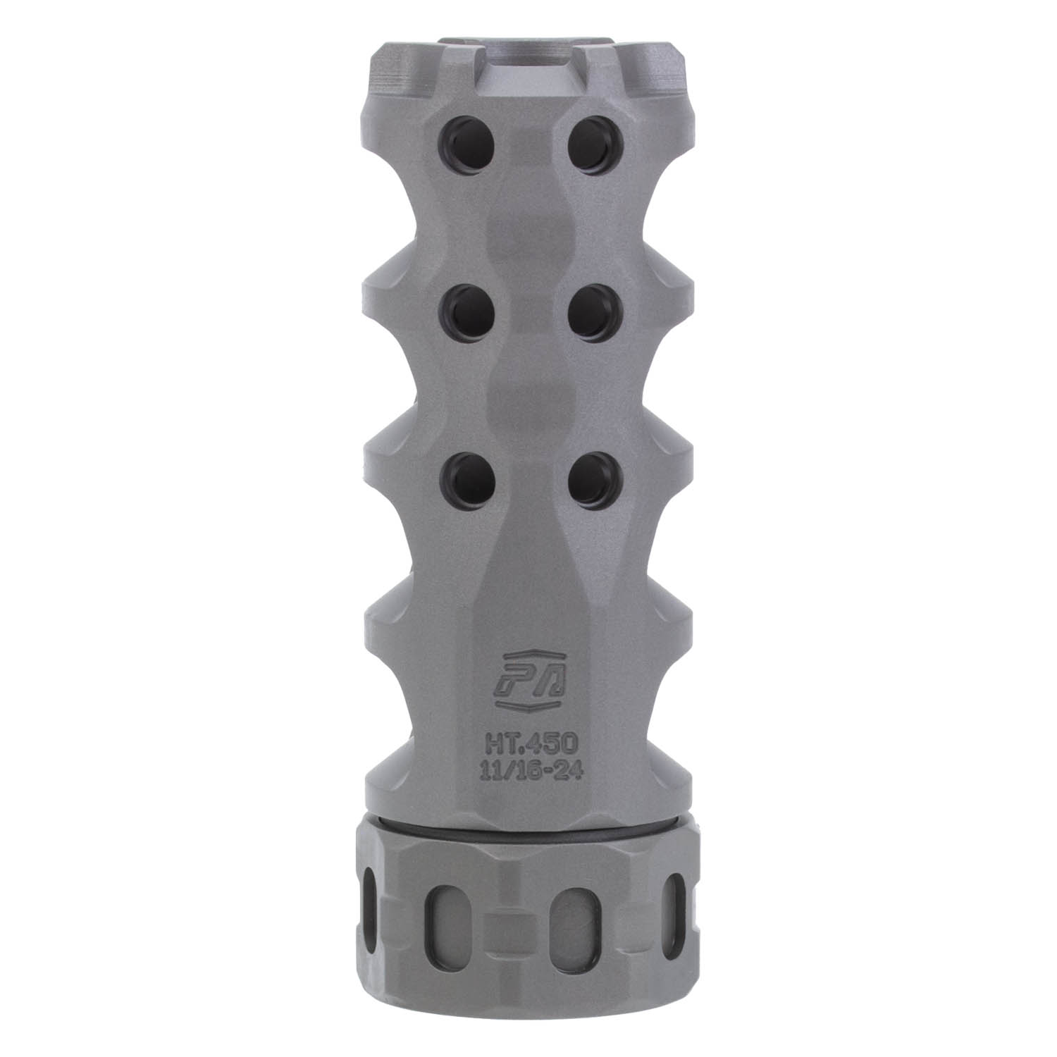 Precision Armament HYPERTAP .450 Muzzle Brake 11/16x24", Stainless