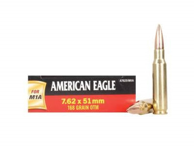 Federal 7.62x51mm M1A A76251M1A 168 gr OTM 20 rounds