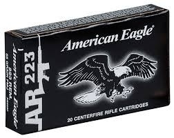 Federal 223 Remington American Eagle AE223JLC 55 gr 20 rounds