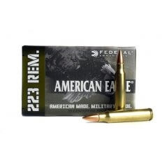 Federal 223 Rem American Eagle AE223M 55 Grain Full Metal Jacket BT 20 rounds