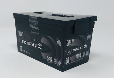 Federal 308 Win Ammunition Black Pack AE308BF60 150 Grain Soft Point 60 Rounds