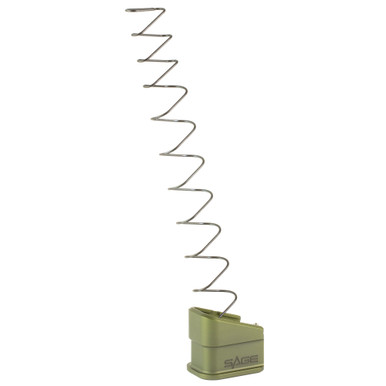 Agency Arms +5 Magazine Extension for Glock 17/22 Magazines - Aluminum Construction, Sage Dynamics Engraving, OD Green