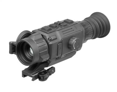 AGM Rattler V2 25-256 Thermal Imaging Scope - 1X/2X/4X/8X Digital Zoom, 19mm Objective, Multiple Reticles, 256x192 Resolution, Matte Finish, Black
