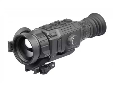 AGM Rattler v2 50-640 Thermal Rifle Scope - 1X/2X/4X/8X Digital Zoom, 50mm Objective, Multiple Reticles, 640x512 Resolution, Black