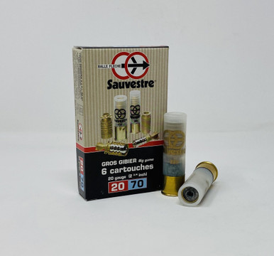 Suavestre 20 Gauge Ammunition 2-3/4" Cased And Finned Slug 6 Rounds