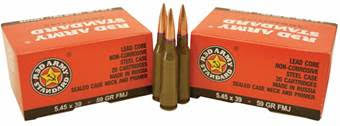 Century 5.45x39 Ammunition Red Army Standards AM2428 59 Grain Full Metal Jacket 20 Rounds