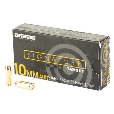Ammo Inc Signature Target 10MM 180 Grain Total Metal Coating Bullet - 50 Round Box