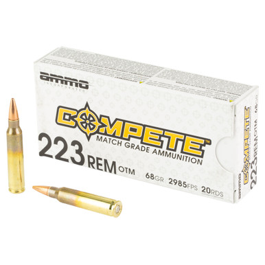 Ammo Inc Compete 223 Remington 68 Grain Open Tip Match Bullet - 20 Round Box