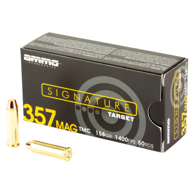 Ammo Inc Signature Target 357 Magnum 158 Grain Total Metal Coating Bullet - 50 Round Box