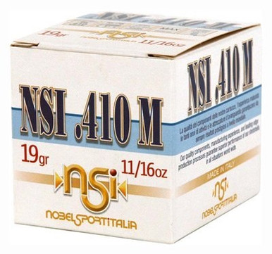 Nobel Sport Italia .410 Bore Ammunition ANS4139CASE 3" 9 Shot 11/16 oz CASE 250 Rounds