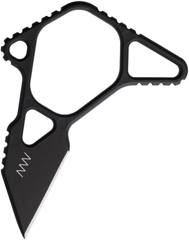 Acta Non Verba M06 MIM Emergency Fixed Blade 1.5" M2 Steel Black DLC - ANVM06-003