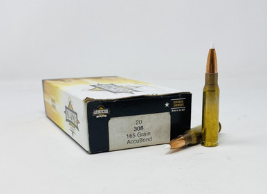 Armscor 308 Win Ammunition ARM308165 165 Grain AccuBond Ballistic Tip 20 Rounds