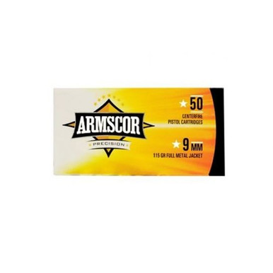 Armscor 9mm Luger Ammunition *repackaged* ARM50043X200 115 Grain Full Metal Jacket 200 Rounds