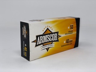 Armscor 40 S&W Ammunition 50081 180 Grain Full Metal Jacket CASE 1,000 Rounds