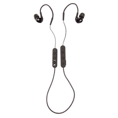 AXIL GS Extreme 2.0 Tactical Earbuds with Bluetooth and Lanyard - Black