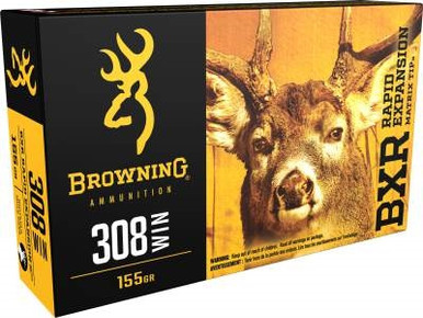 Browning 308 Winchester Ammunition BXR B192103081 155 Grain Matrix Tip 20 rounds