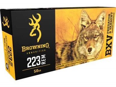 Browning 223 Remington Ammunition BXV Varmint Expansion B192302231 50 Grain Polymer Tip 20 rounds