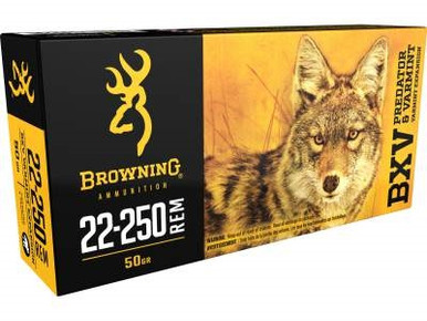 Browning 22-250 Ammunition BXV Varmint Expansion B192322250 50 Grain Polymer Tip 20 rounds