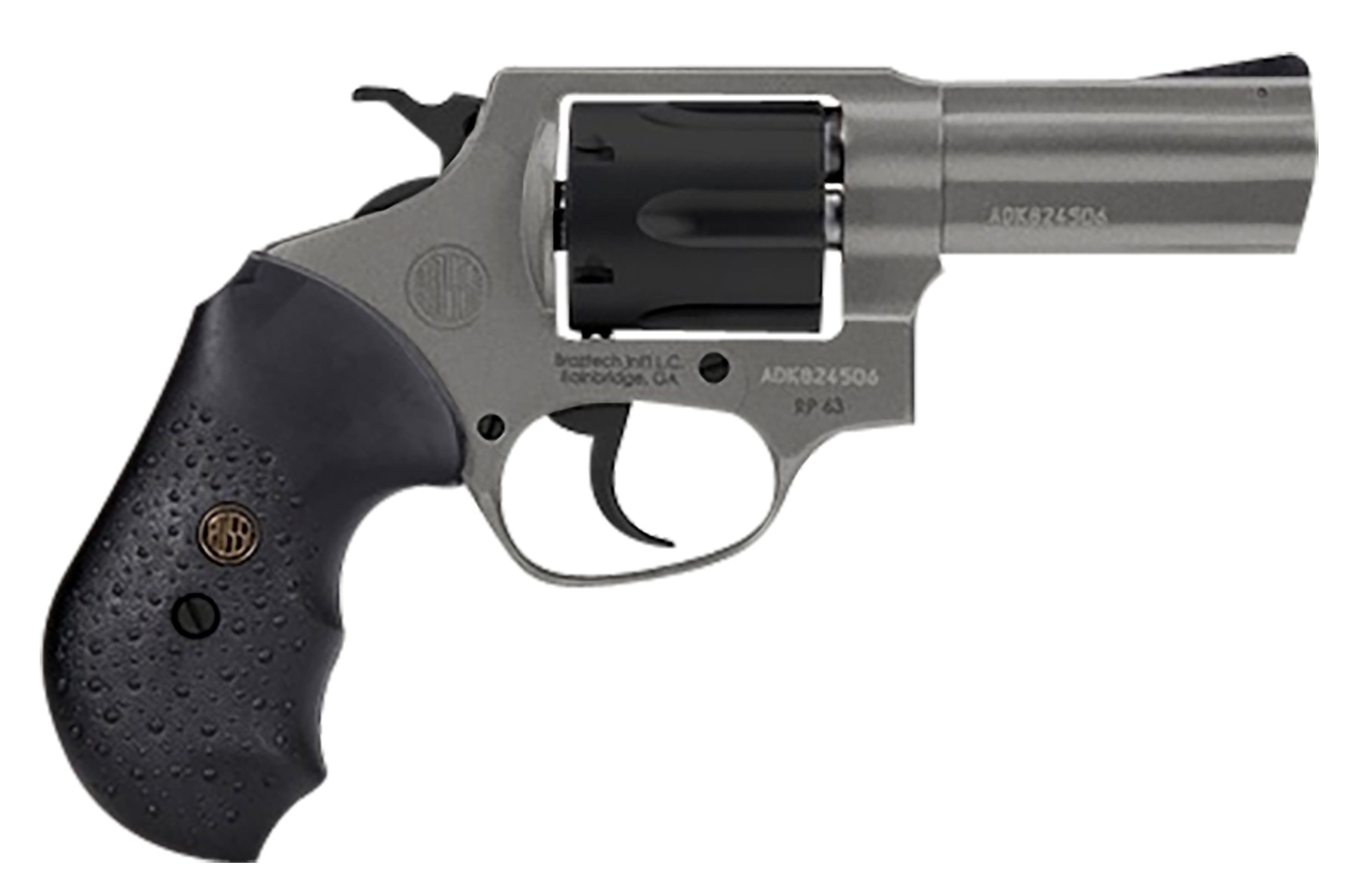 Rossi RP63 Revolver 2RP631C, 357 Mag, 3", Black Rubber Grips, Tungsten Gray Cerakote Finish, 6 Rds