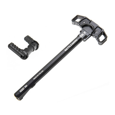 Battle Arms Development Ambi Rack Charging Handle and BAD-ASS-PRO Safety Combo - Fits AR-15, Black Finish