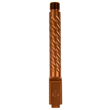 Ballistic Advantage Premium Series Glock 17 9MM 5" Threaded Barrel - 1/2x28, Spiral Fluting, For Glock 17 Gen 5, Copper PVD Finish