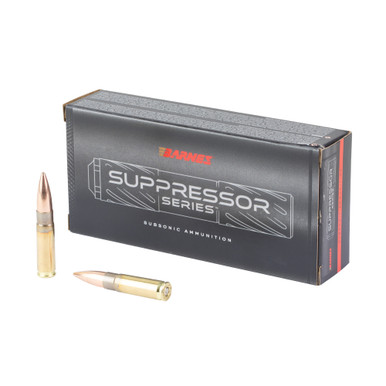 Barnes 300 Blackout 220 Grain Subsonic Sierra MatchKing HPBT Ammunition - 20 Round Box