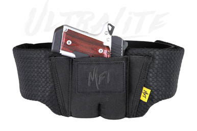 Mission First Tactical Ultralite Belly Band Holster - Universal Fit, Black Nylon