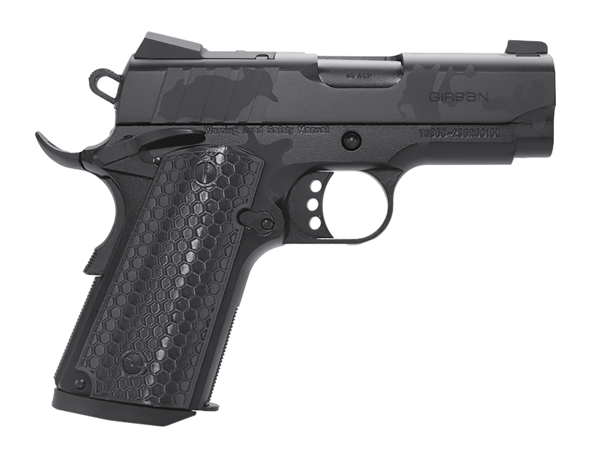 EAA MC1911 SC Influencer Optic Ready Pistol 391150, 9mm Luger, 3.40in, Black Polymer Grips, Black Camo Finish, 7 Rds