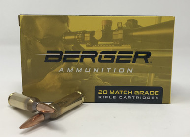 Berger 6.5 Creedmoor Ammunition Lapua Scenar-L BER31042 120 Grain Hollow Point 20 Rounds