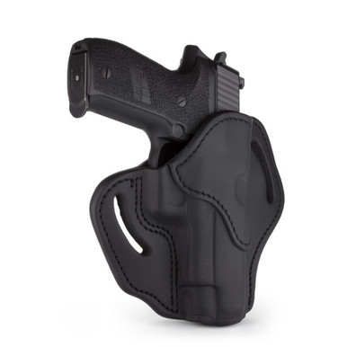1791 GunLeatherOpen Top OWB Holster Right Hand Size 2.3 Stealth Black Fits 1911 4" & 5". Beretta 92FS. CZ 75,75 P-01,75 P-07,P-10. Glock 17,20,21,22,31,34,35,40,41. HK P2000,VP9,VP40. Rock Island 1911 5". Ruger P95. SIG P220,P226. Walther P99 & PPQ